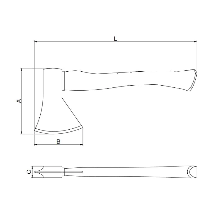 Taparia 1000 Gms Steel Axe With Fiberglass Handle, FHSA 1000