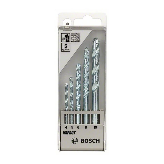 Bosch 5 Pcs Masonry Drill Bit Set CYL-1, 1 609 200 228