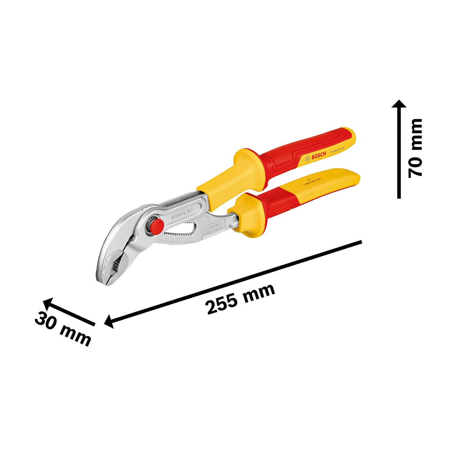 Bosch 10 inch / 250 mm Water Pump Plier (VDE), 1 600 A02 NE5