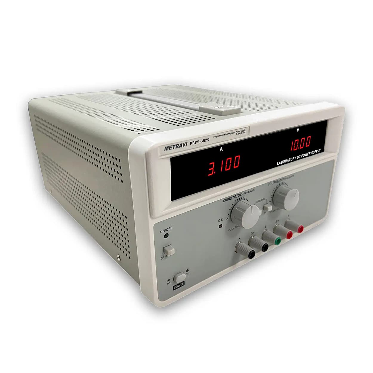 Metravi 0 - 30V / 0 - 20A Programmable DC Regulated Power Supply (Single Output), PRPS-3020