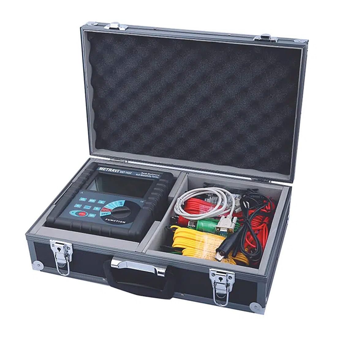 Metravi 0 - 30kOhm Earth Resistance Range Digital Earth Resistance and Soil Resistivity Tester, PRO ERT-1602