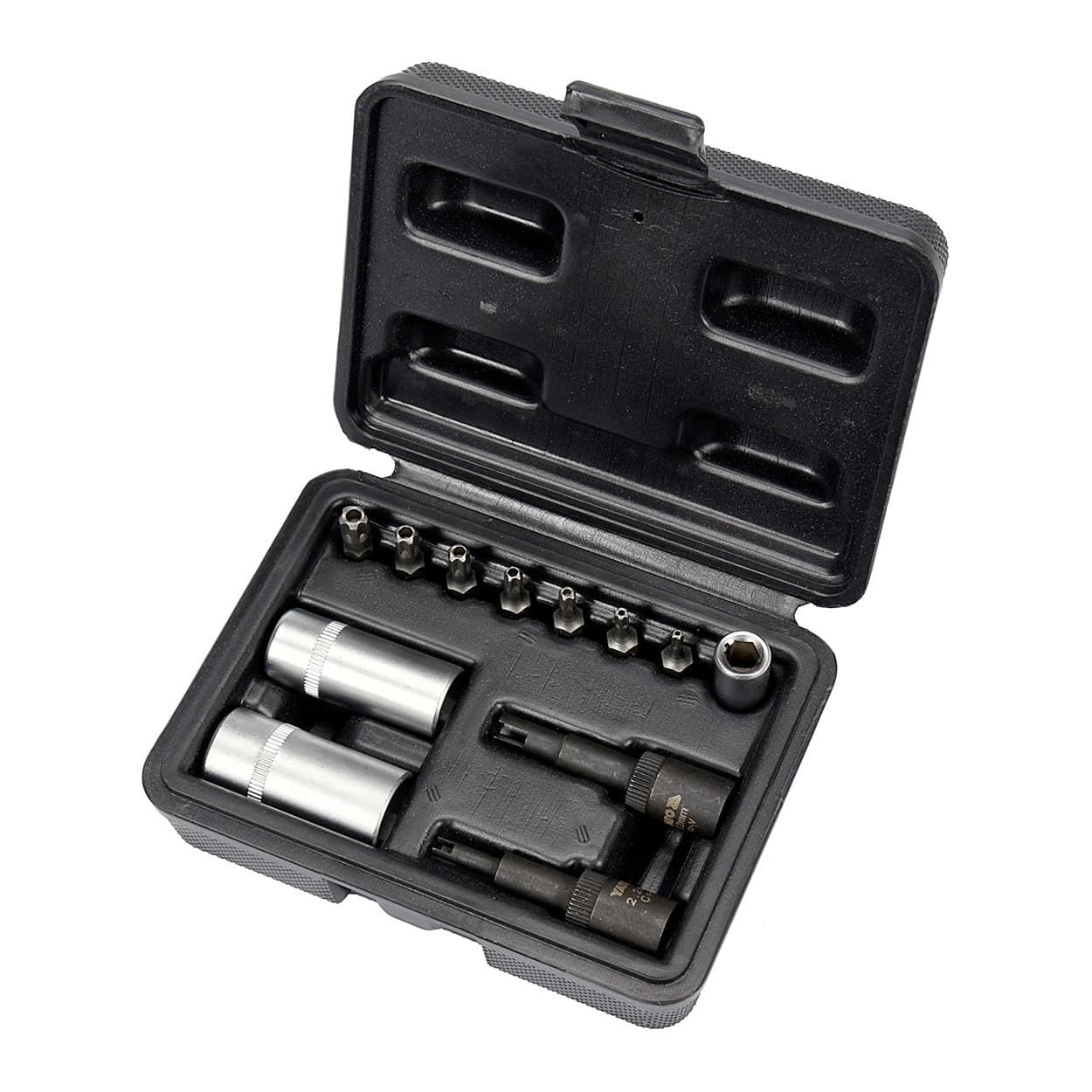 Yato 12 Pcs 1/4 Inch Sq. Drive Air Conditioning Socket Set, YT-12007
