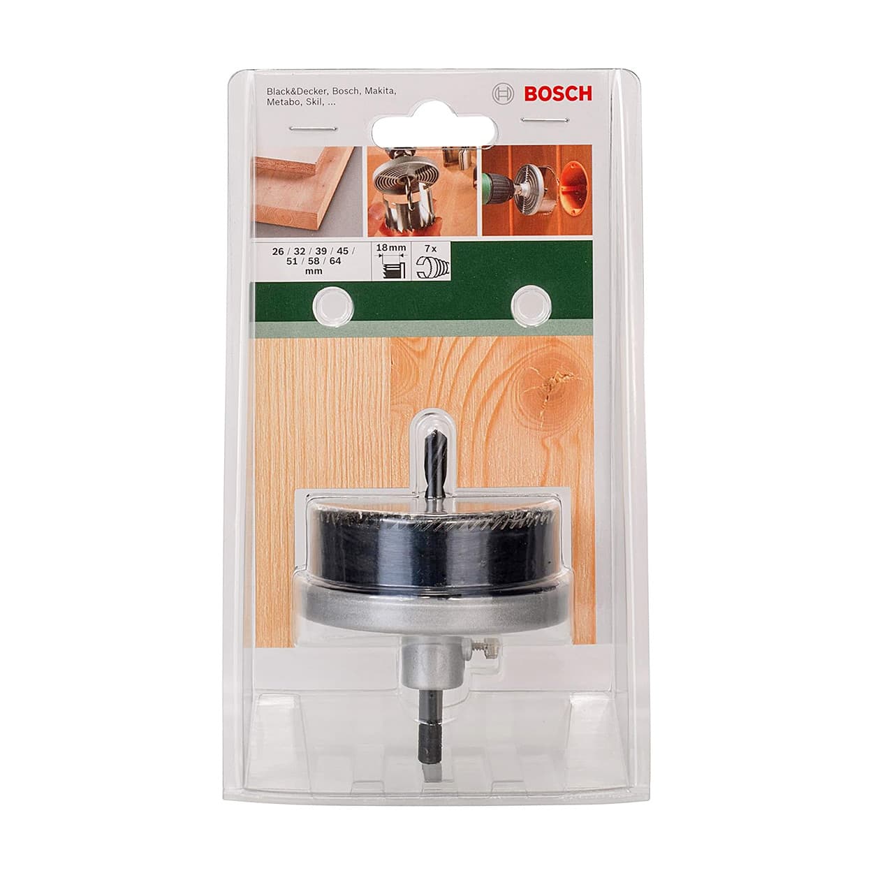 Bosch 7 Pcs Holesaw Cutter Set, 2 609 255 635