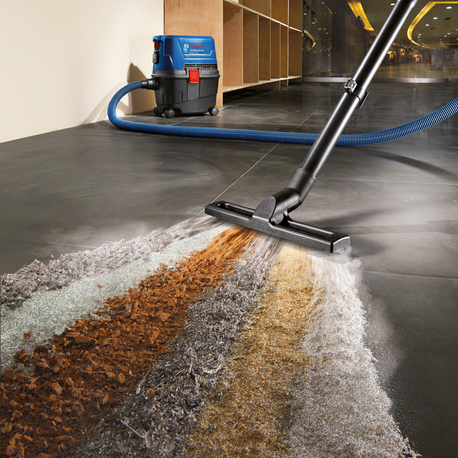 Bosch 1100W Professional Heavy Duty Wet & Dry Extractor / Vacuum Cleaner, GAS 15 PS
