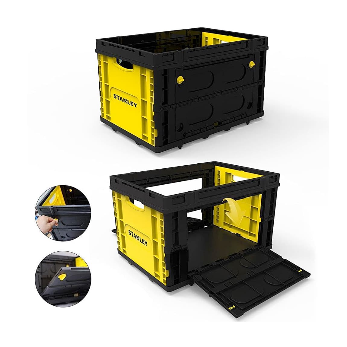 Stanley 25kg Load Capacity Folding Utility Basket (OPAQUE), SXWT-FB533-SP