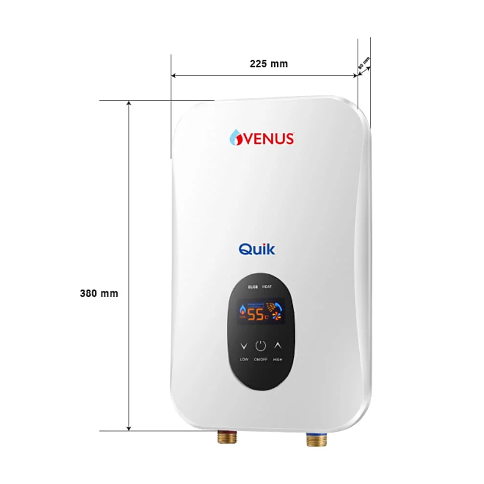 Venus Quik 7.5 kW Tankless Instant Water Heater, QU75