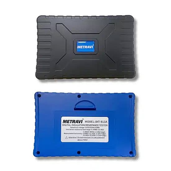 Metravi 500V - 2500V Rated Voltage Digital Insulation Resistance Tester, DIT-913A