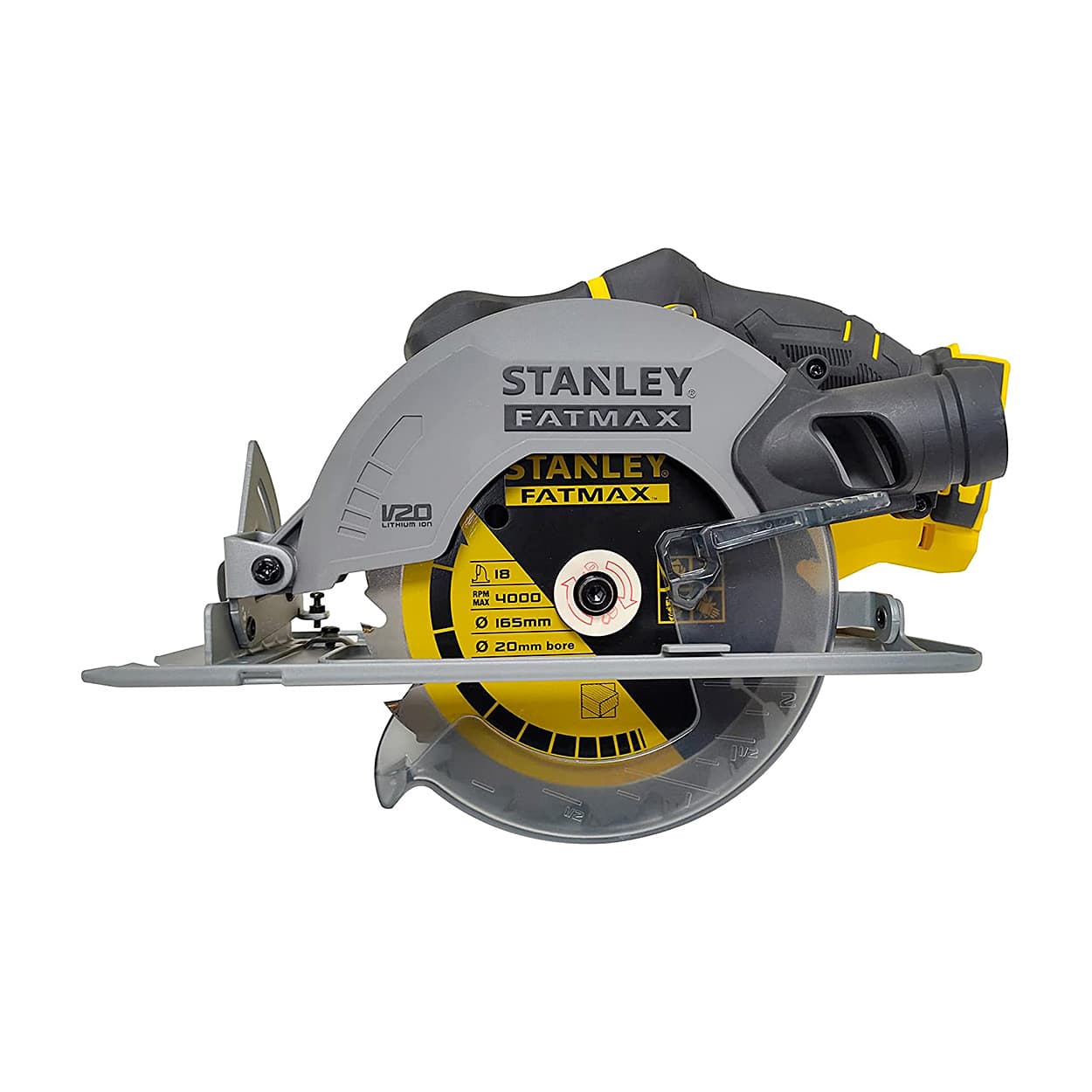Stanley 165 mm / 20 V Cordless Brushed Circular Saw (FATMAX), SCC500