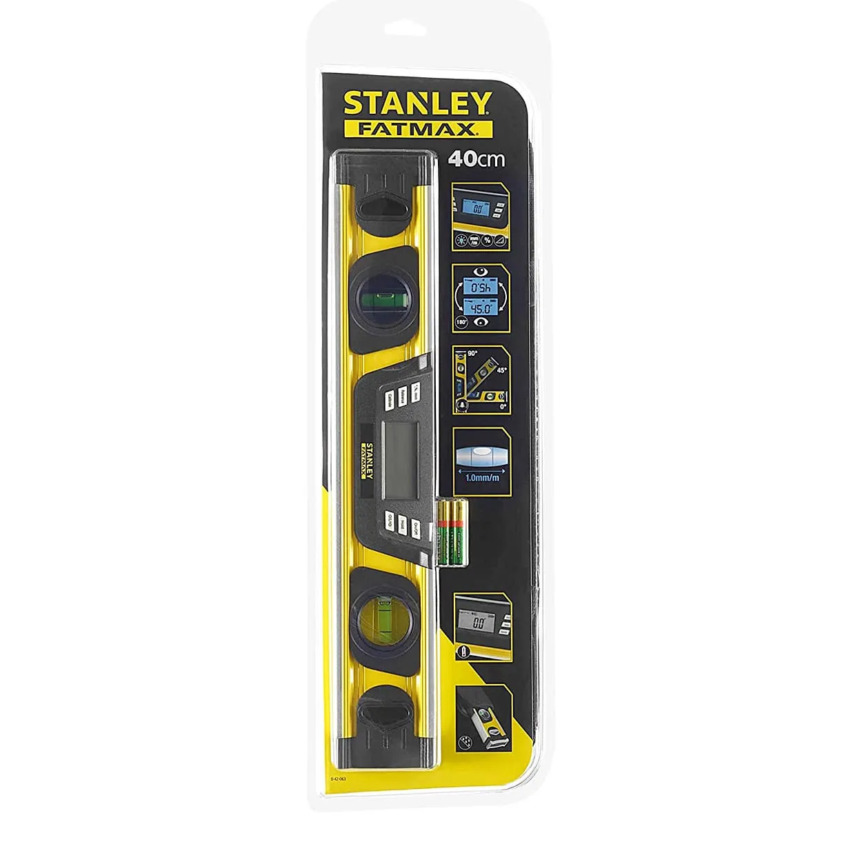 Stanley 40 cm / 2 Vials FatMax Digital Levels, 0-42-063
