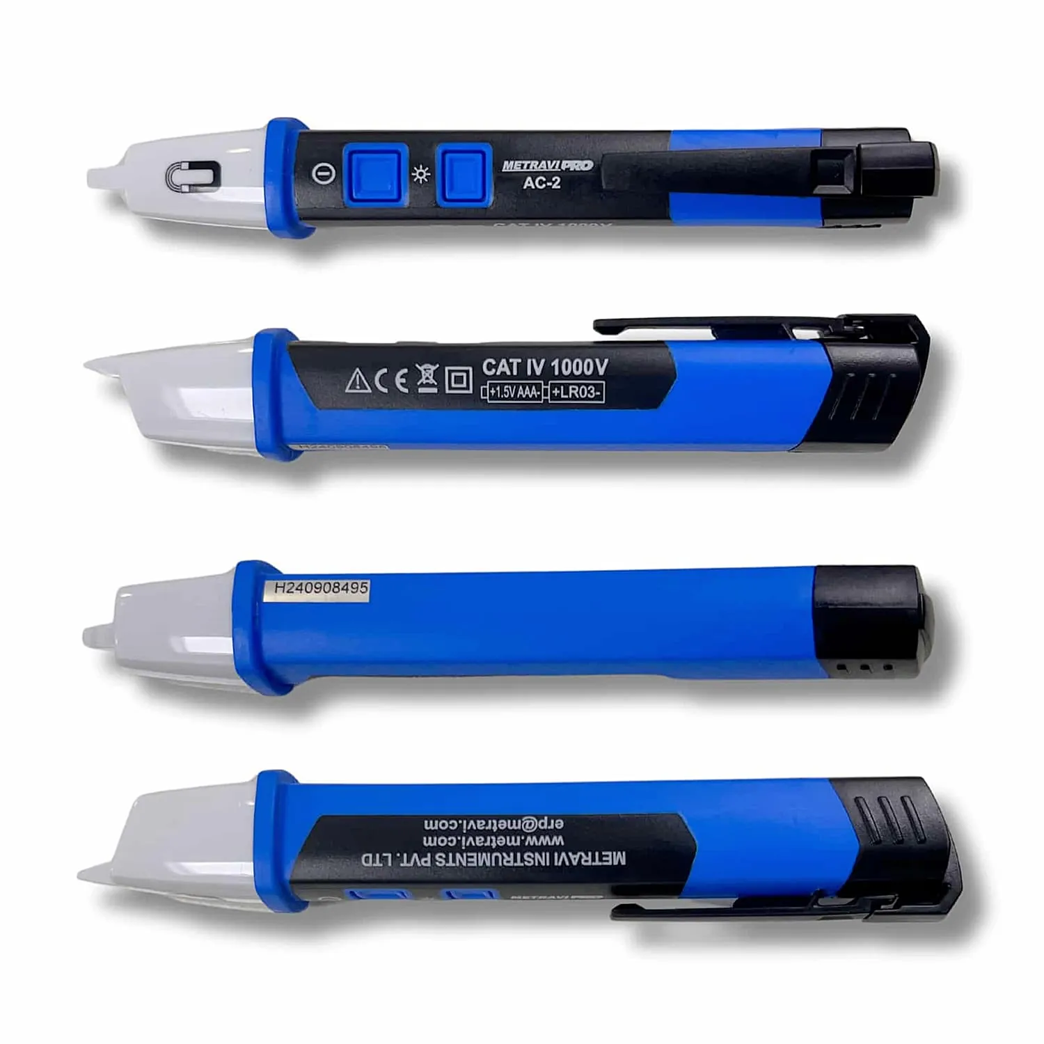 Metravi 12V - 1000V AC Non-contact Voltage Detector, PRO AC-2