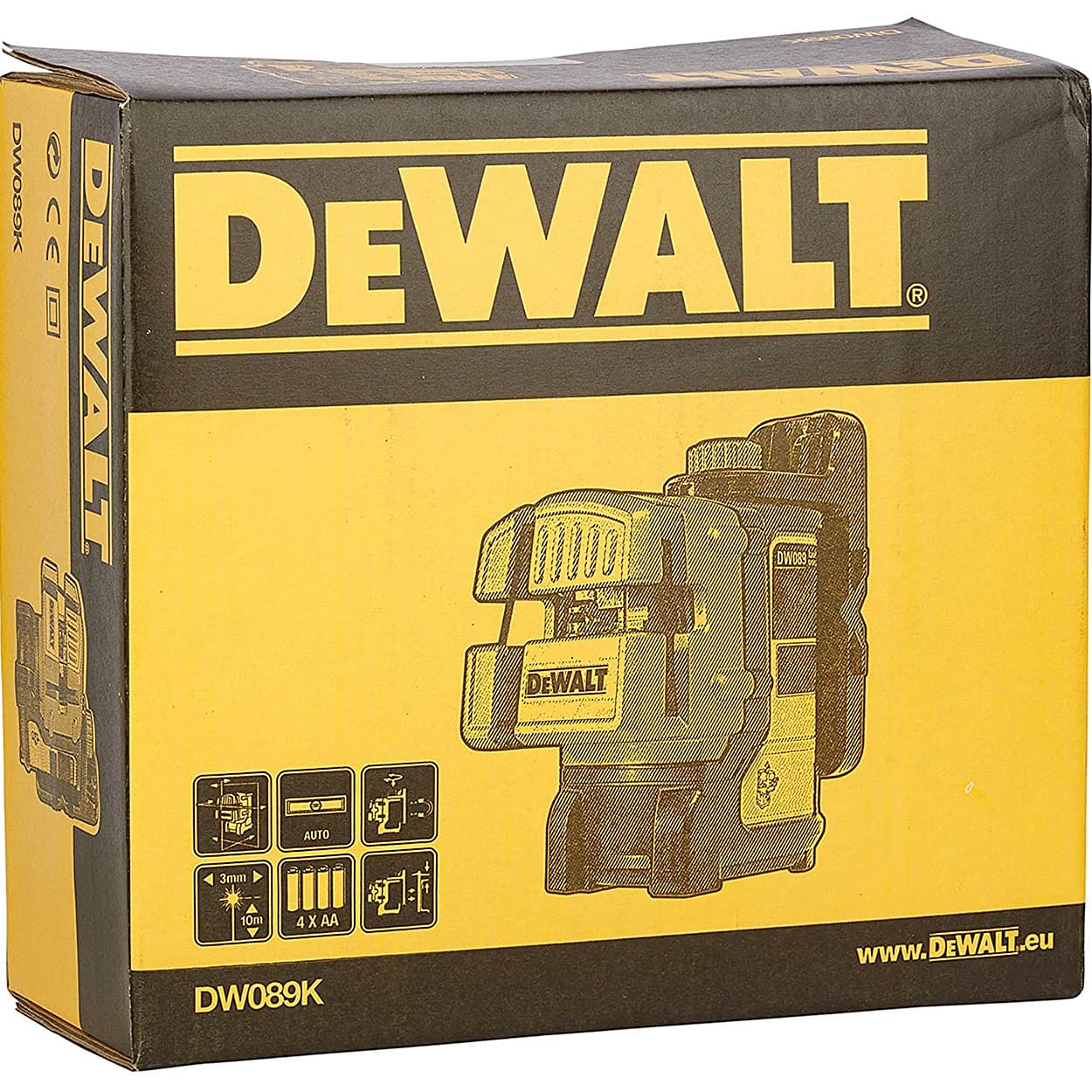Dewalt 3 Beam Self Levelling Multi Line Laser, DW089K-XJ