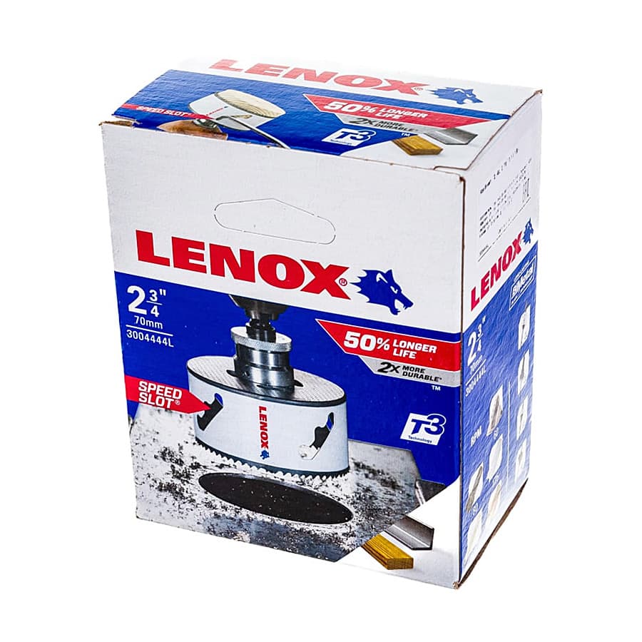 Lenox 70 mm / 2-3/4 inch Bi-Metal Speed Slot Hole Saw With T3 Technology, 3004444L