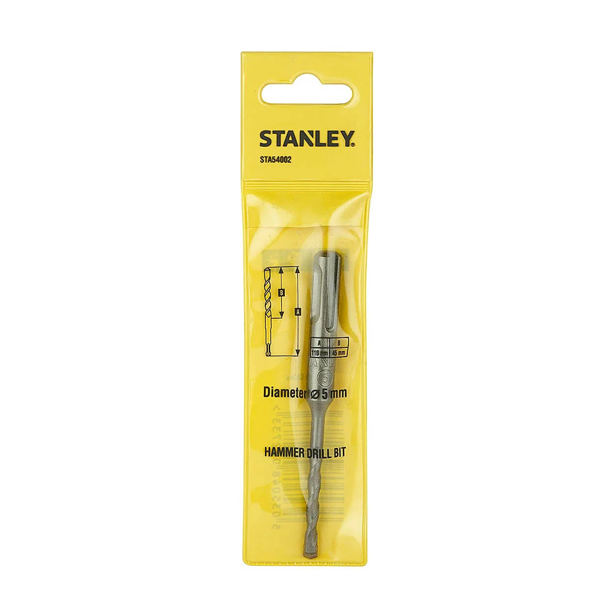 Stanley 5.00 x 110 mm SDS Plus Hammer Drill Bit, STA54002-IN