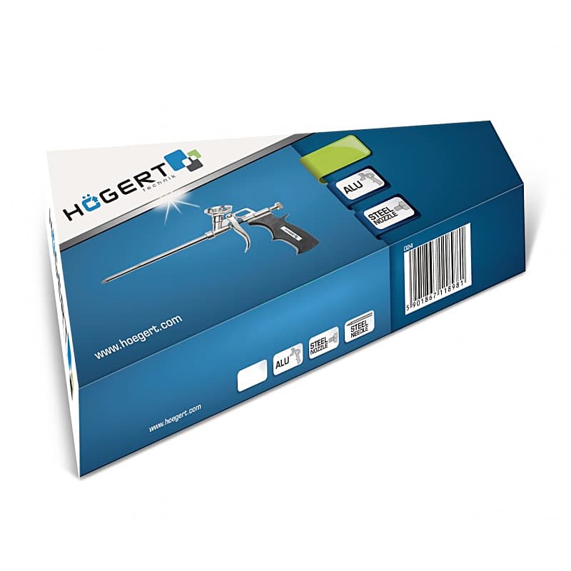 Hogert 320 mm Foam Gun For Expanding PU Foam, HT4R425