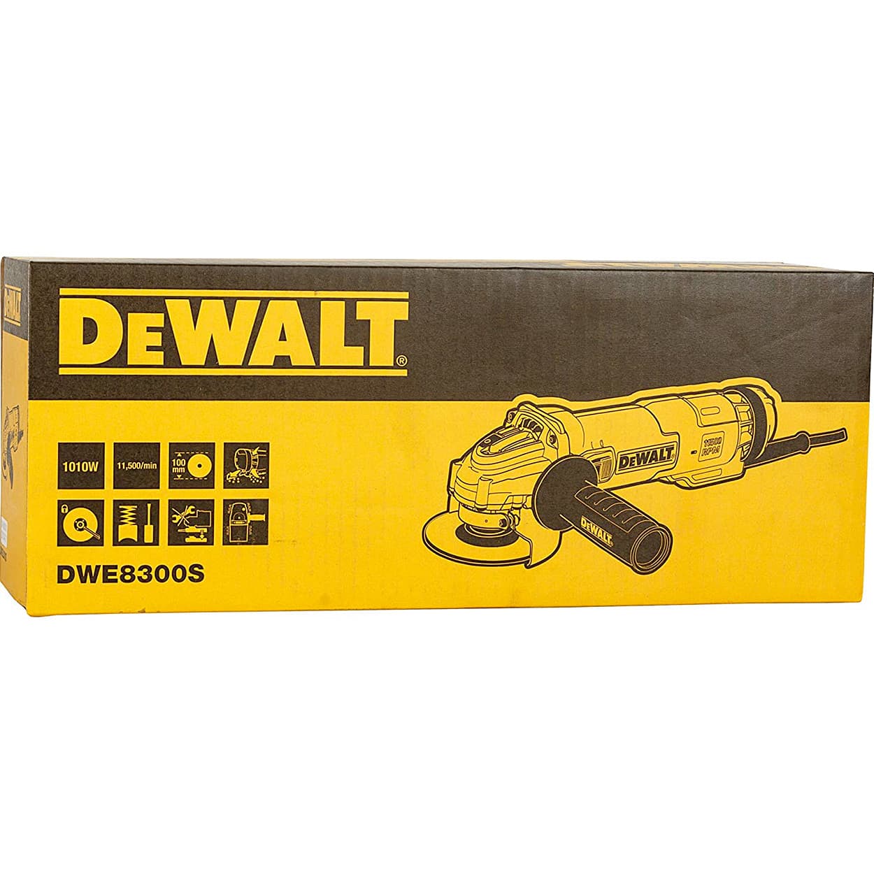 Dewalt 100mm / 4 inch 1010W Heavy Duty Small Angle Grinder (Slide Switch), DWE8300S-IN
