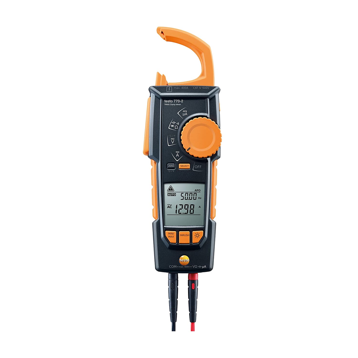Testo 4000 Counts / 400A AC/DC TRMS Clamp Meter, Testo 770-2
