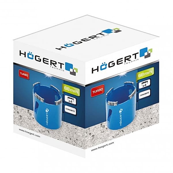 Hogert 68 mm Dia. Diamond Holesaw, HT6D476
