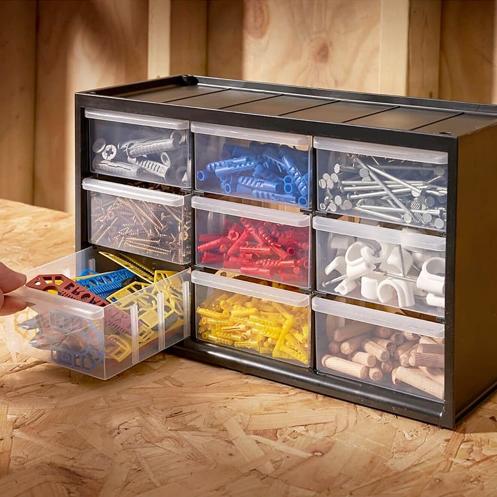 Stanley Multi-Purpose Storage Bin With 9 Large Drawers, 1-93-978