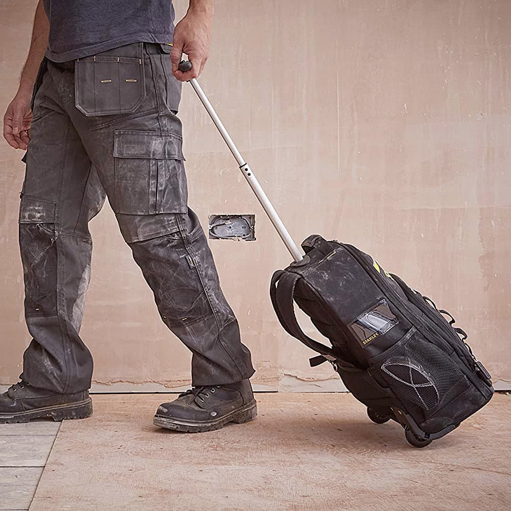 Stanley 570 mm / 22 inch Essential Tool Backpack With Telescopic Handle & Wheels, STST83307-1