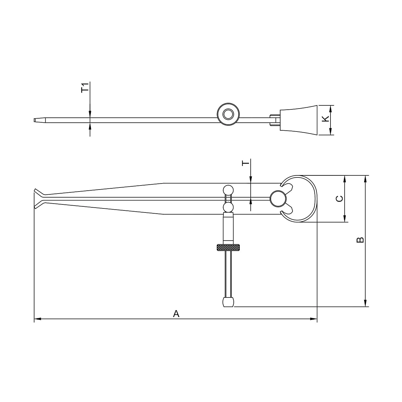 Taparia 250 mm / 10 inch Inside Caliper, CI 10