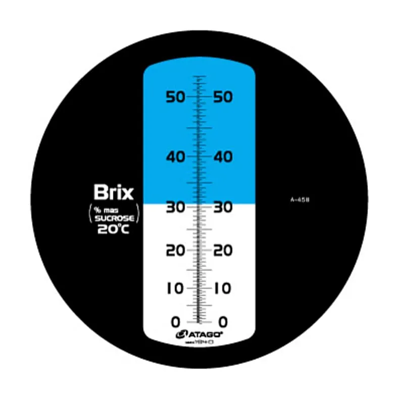 Atago 0.0 - 20.0% Brix Hand-held Refractometer with Automatic Temperature Compensation & Water Resistant, Master-20a