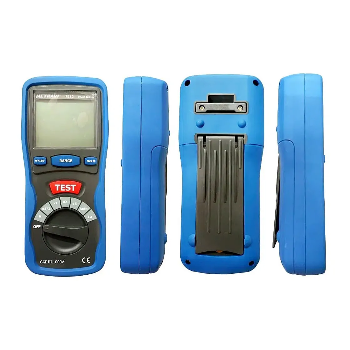 Metravi 3 Digits / 1000mA Current Rating Digital ELCB / RCCB Tester, 1813