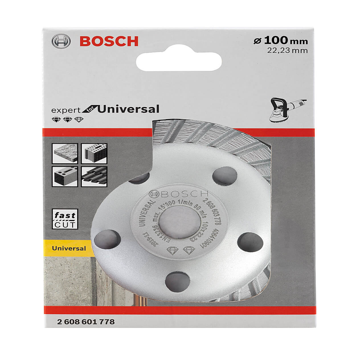 Bosch 100 x 2.5 mm Eco Range 5 Inch Universal Grinding Wheels , 2 608 601 778