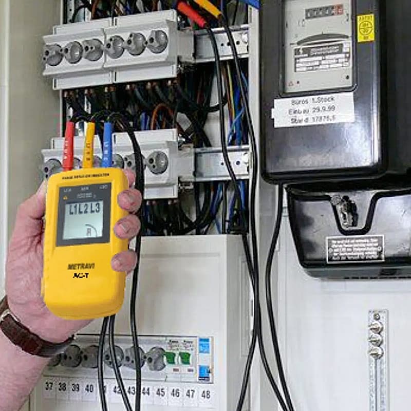 Metravi 40V - 690V AC Phase Sequence Indicator, AC-7