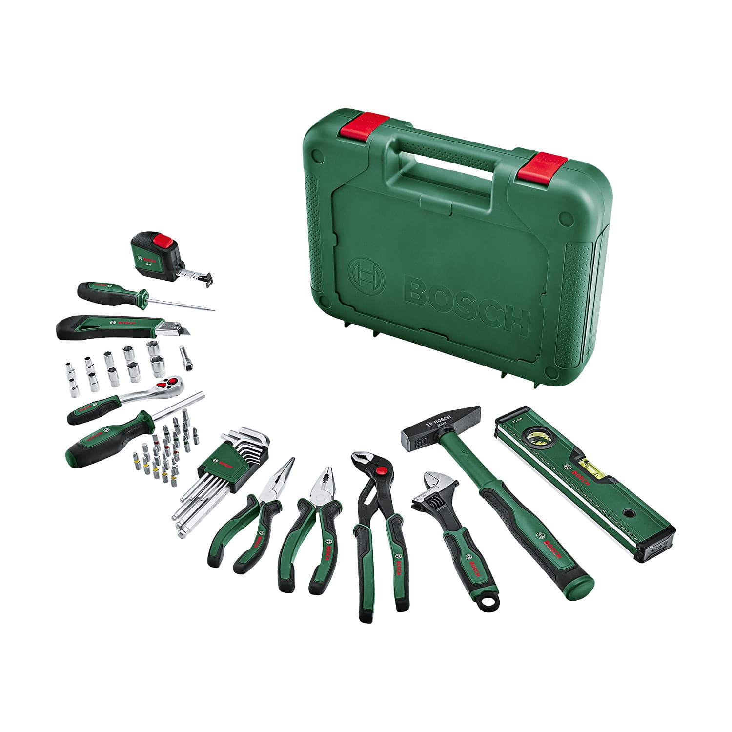 Bosch 52 Pcs Advanced Hand Tool Set, 1 600 A02 BY7