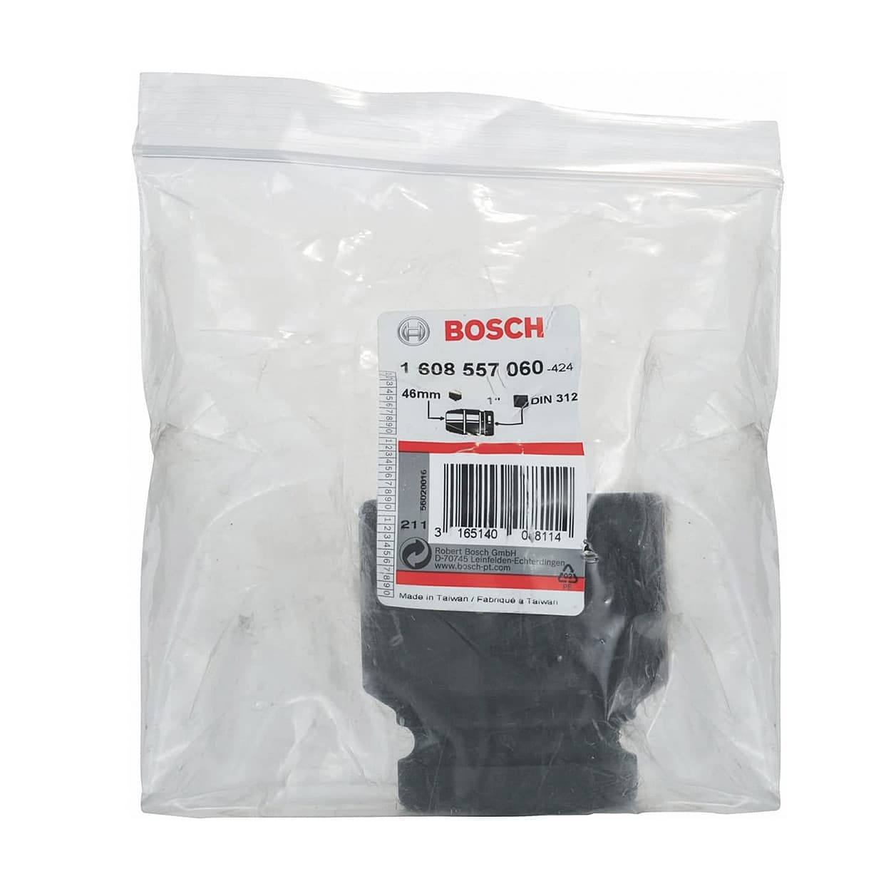 Bosch 46 mm, 1" Sq. Drive Sockets For Impact Wrenches, 1 608 557 060