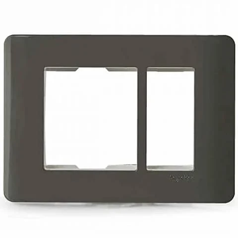 Schneider Electric Zencelo 3 M Grid & 3 Module Cover Frame - Dark Grey (Pack of 10 Pcs), IN8403C(BZ)