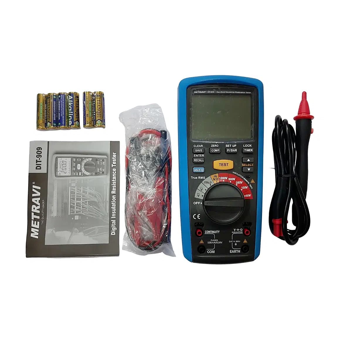 Metravi 50V - 1000V Digital Insulation Resistance Tester, DIT-909