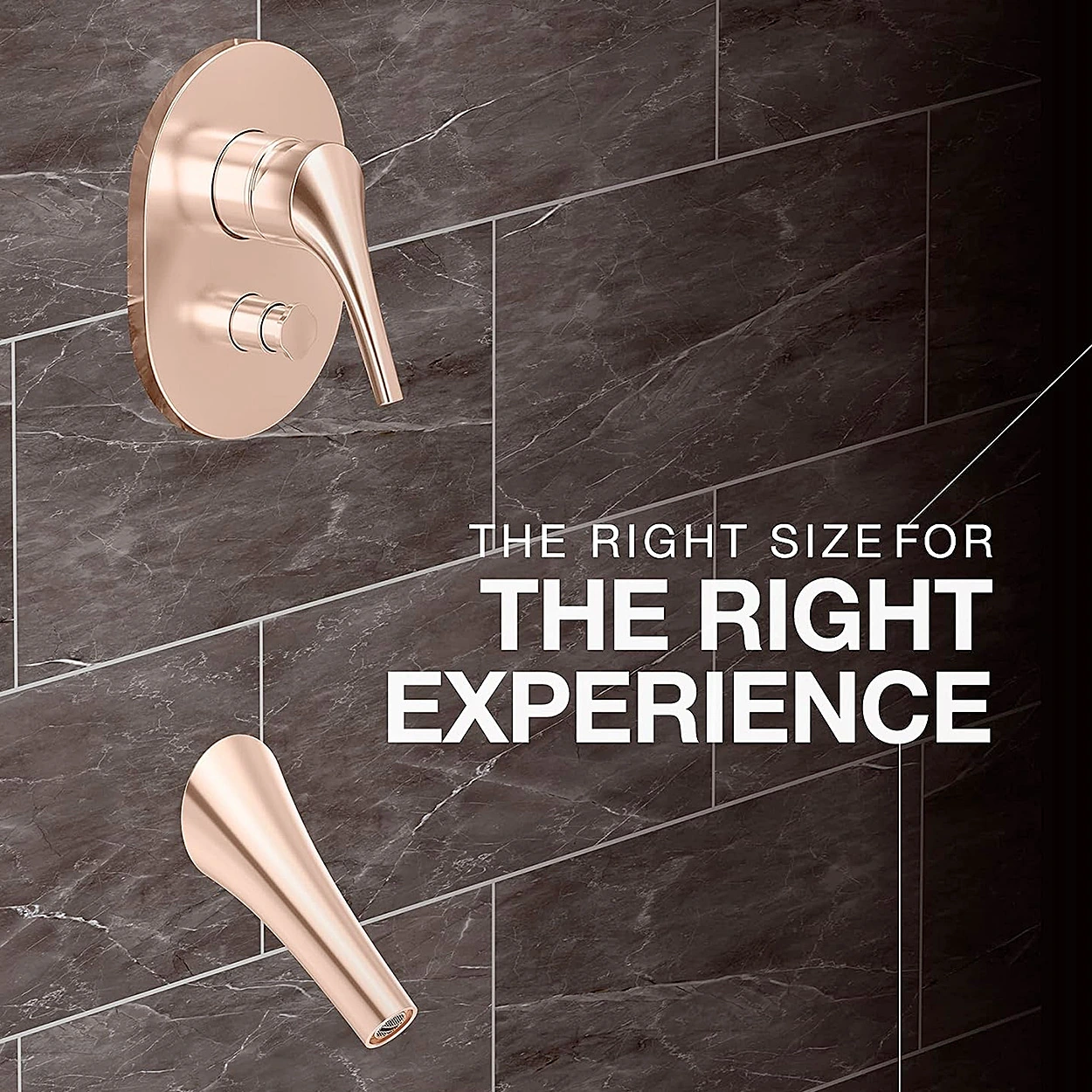 Kohler Vive Bath Spout Without Diverter In Rose Gold Finish, K-23973IN-AA-RGD