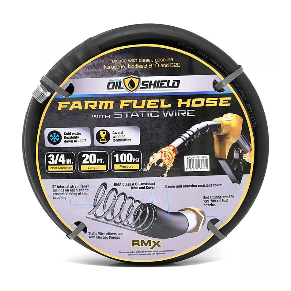 OilShield 30 Mtr / 19 mm Oil Dispensing & Fuel Transfer Hose, OD1930