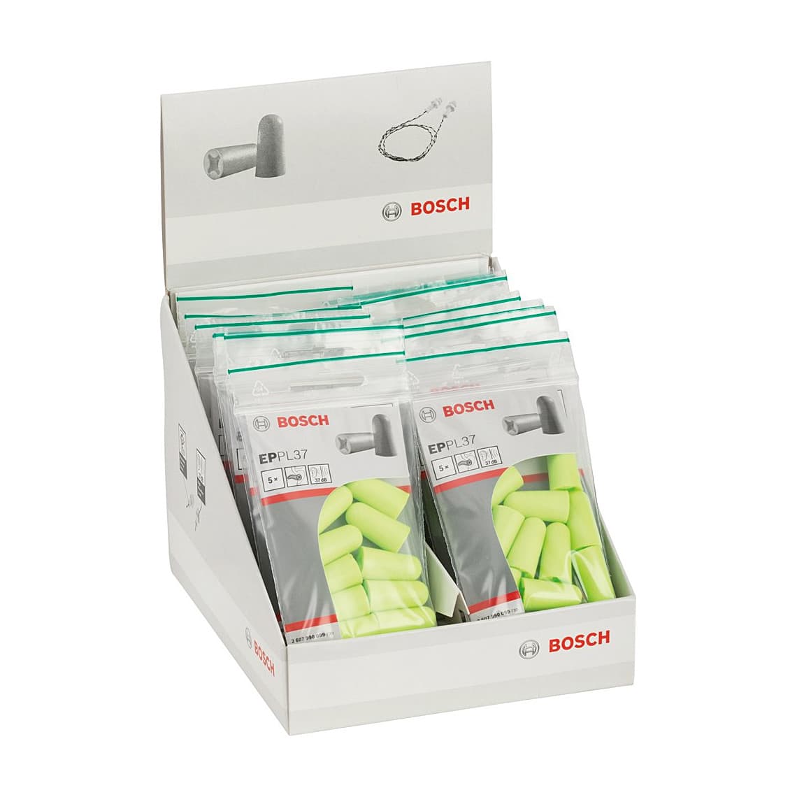 Bosch Disposable Ear Plugs EP PL37 (Pack Of 5 Sets), 2 607 990 099