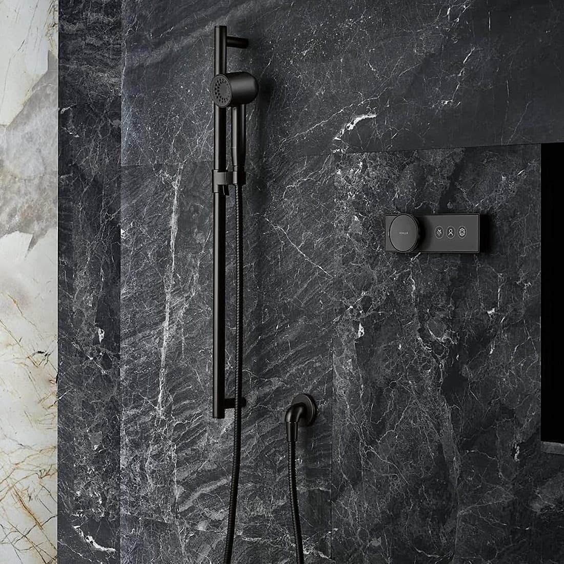 Kohler Statement Single Function Iconic Hand Shower In Matte Black Finish, K-26286IN-G-BL