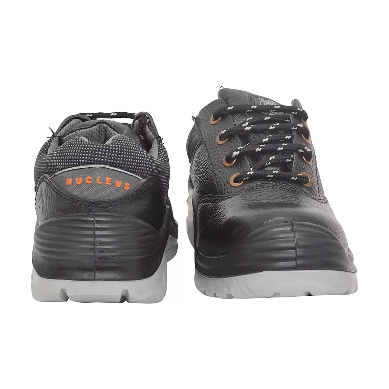 Hillson ISI Marked Double Density Buff Leather Nucleus Safety Shoes - Steel Toe (Black)