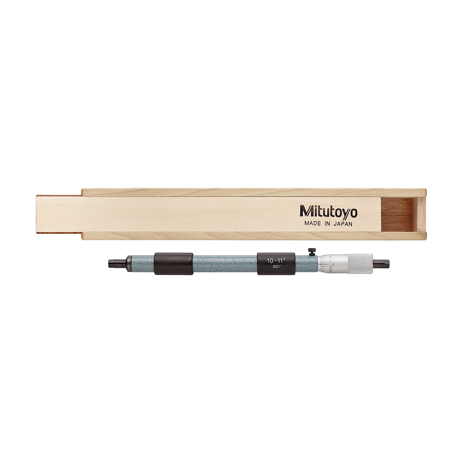 Mitutoyo 10 - 11 inch Tubular Inside Micrometer With Spindle Lock, 133-231