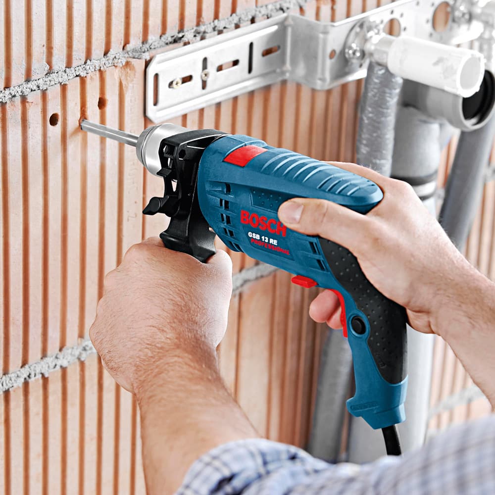 Bosch 13mm 600W Professional Impact Drill (With 100 pcs Accessory Set), GSB 13 RE Kit