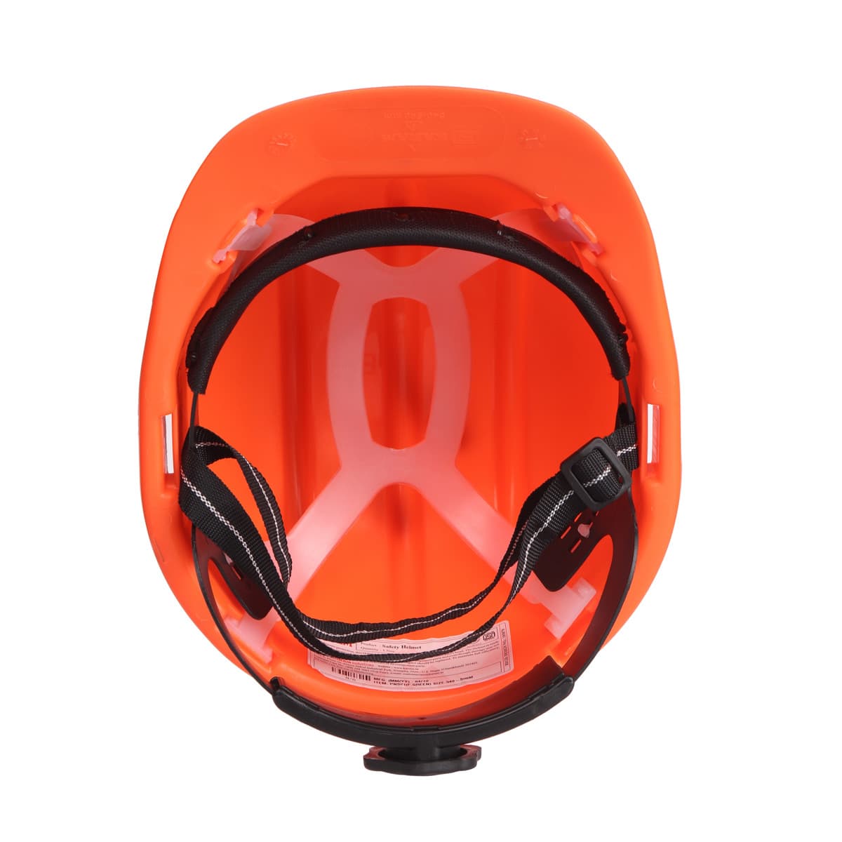 Karam ISI Marked Shelmet Ratchet Type Safety Helmet With Plastic Cradle (Fluorescent Orange), PN521