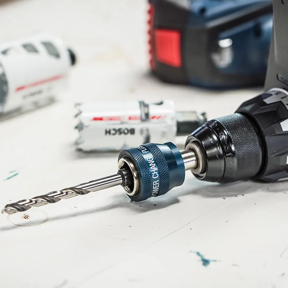 Bosch 3/8" Hex shank Power Change Plus Adapter with HSS-Co Pilot Drill Bit, 2 608 594 256