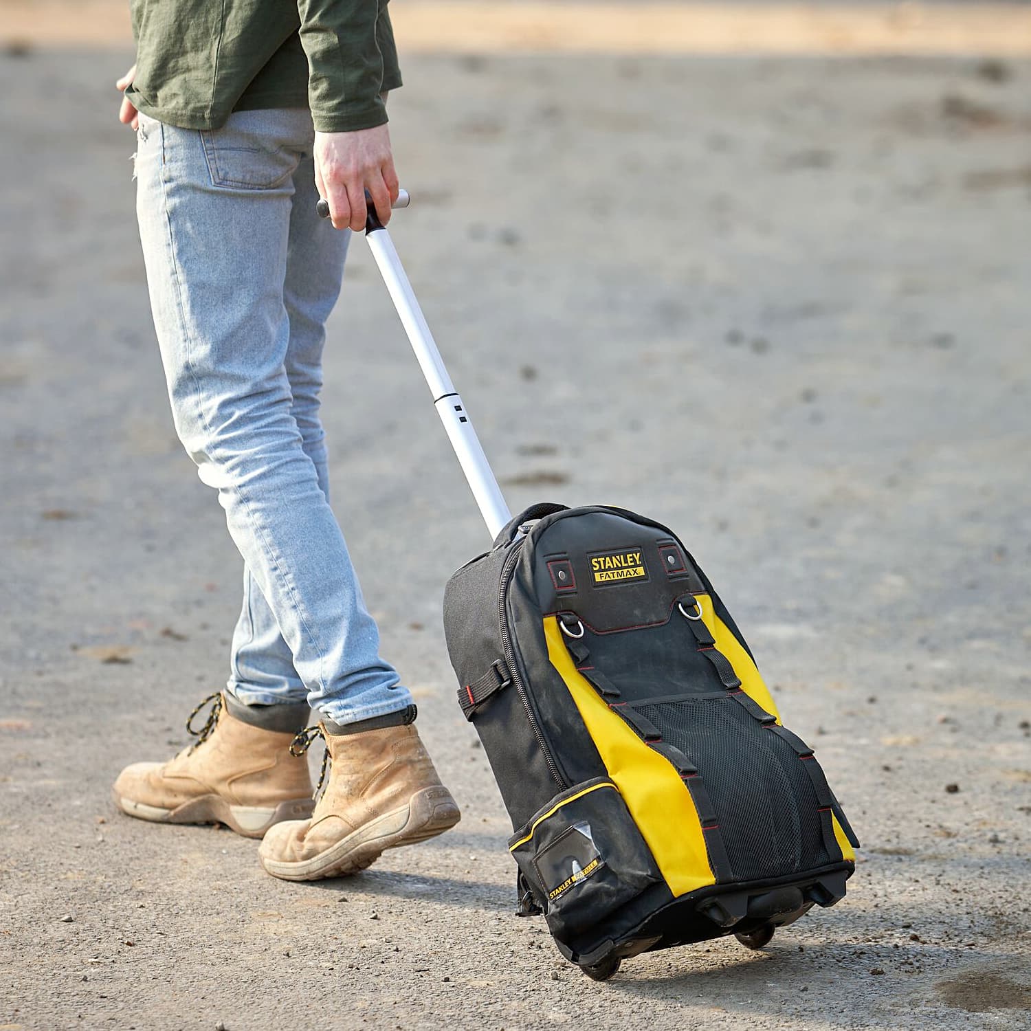 Stanley 20kg Load Capacity Fatmax Heavy-Duty Tool Backpack On Wheels, 1-79-215