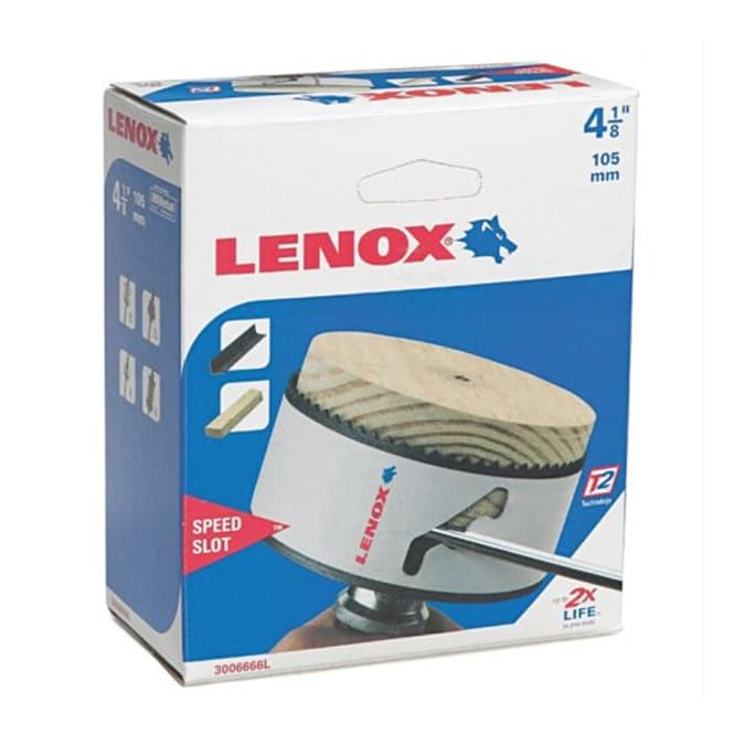 Lenox 111 mm / 4-3/8 inch Bi-Metal Speed Slot Hole Saw With T3 Technology, 3007070L