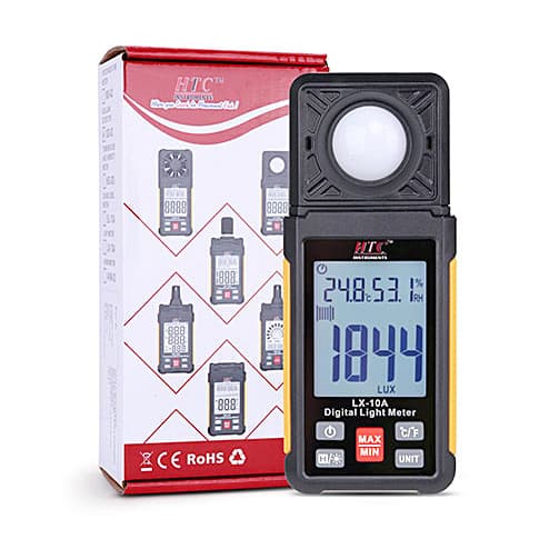 HTC 0 - 200000 Lux / 0 - 20000 FC Mini Lux Meter, LX-10A