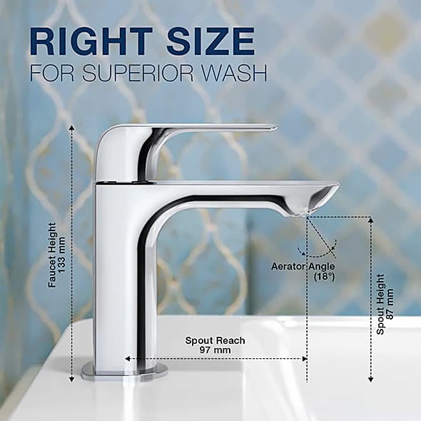 Kohler Fore Line Pillar Tap In Polished Chrome Finish, K-27485IN-4-CP