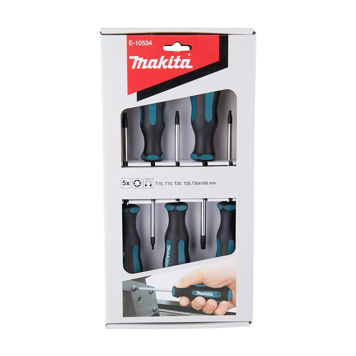 Makita 5 Pcs Screwdriver Set, E-10534