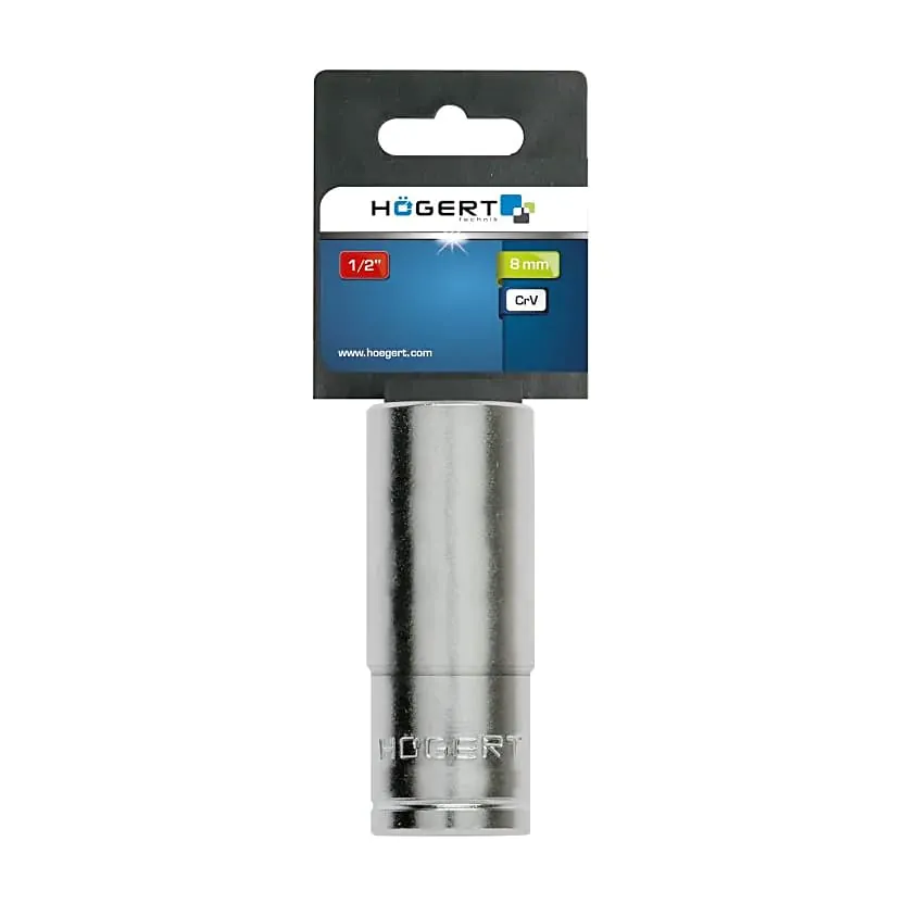 Hogert 30 mm, 1/2 Inch Sq. Drive Hexagon Socket (Long), HT1A280