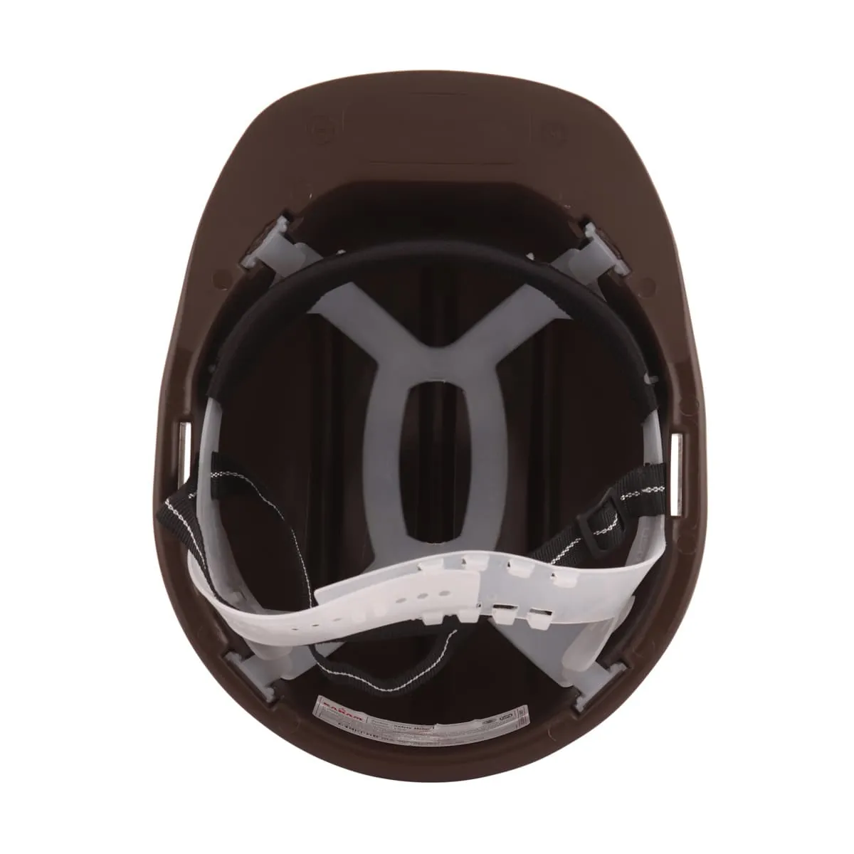 Karam ISI Marked Shelmet Safety Helmet With Plastic Cradle (Brown), PN501