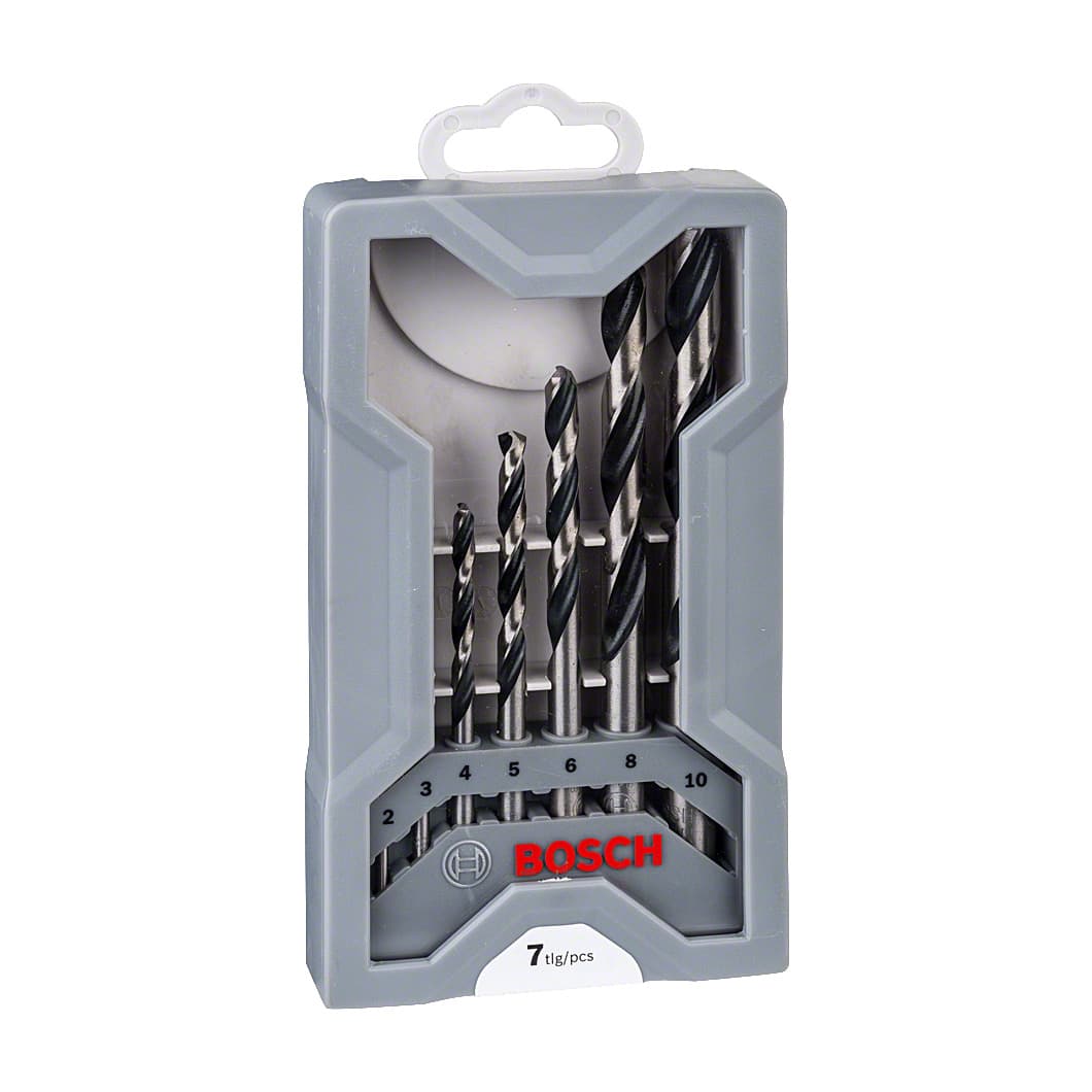 Bosch 7 Pcs PointTeQ Mini-X-Line HSS Twist Drill Bit Set, 2 608 577 347
