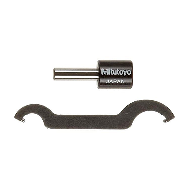 Mitutoyo 1 - 15 mm V-Anvil Micrometer with Carbide Tip (3 Flute), 114-161